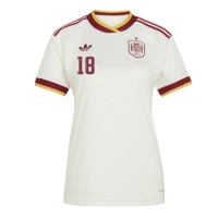 Spanien Martin Zubimendi #18 Bortatröja Dam VM 2026 Kortärmad